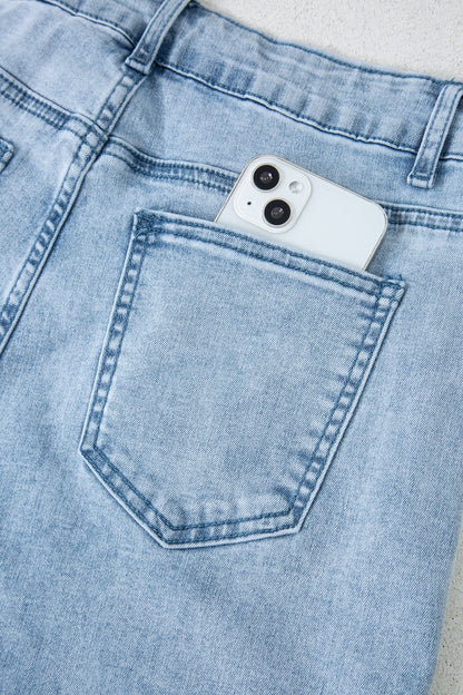 Threaded Pear Maryam Straight Leg Loose Jeans