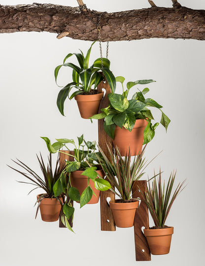 Kalmar Home 6 Pot Hanging Plant Holder - 3 Piece Set