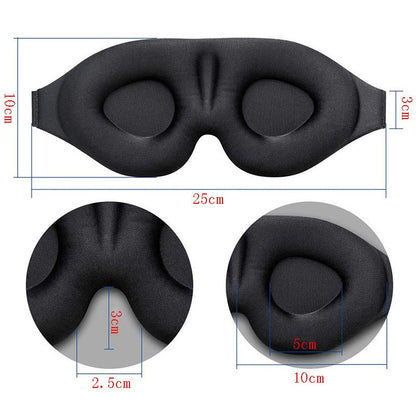 3D Memory Foam Sleep Eye Mask | Breathable Eye Protection