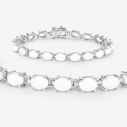 Natural Opal Tennis Bracelet