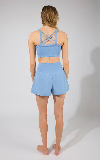 Strappy Back Bra Tank & Short Set