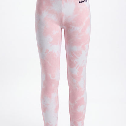 Pink and white tie-dye-