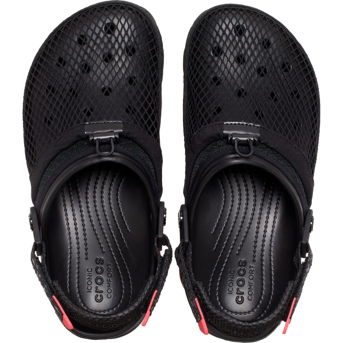 Crocs Men's Classic All-Terrain Clog Staple Homing Pigeon Black/Red