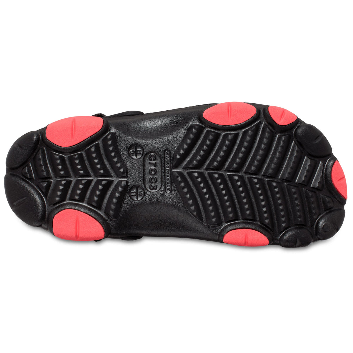 Crocs Men's Classic All-Terrain Clog Staple Homing Pigeon Black/Red