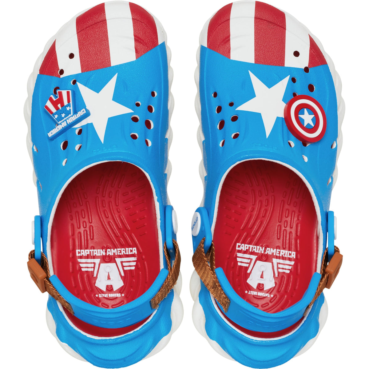 Crocs Grade School Echo Captain America Blue/Red/White