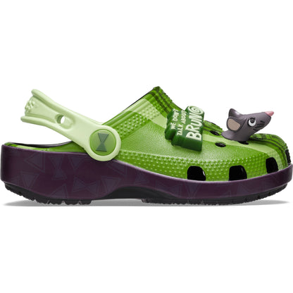 Crocs Grade School Bruno Classic Clogs Green/Black