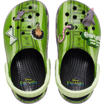 Crocs Grade School Bruno Classic Clogs Green/Black