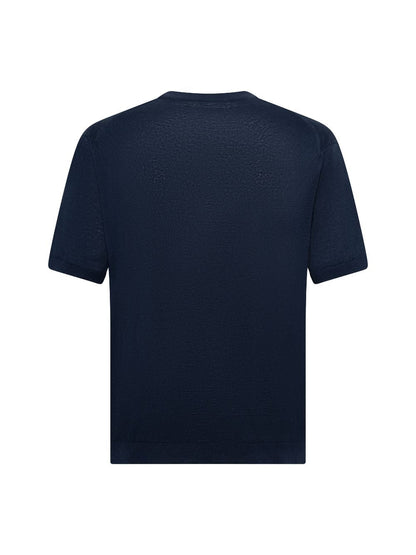 Crewneck Sweater Blue Linen