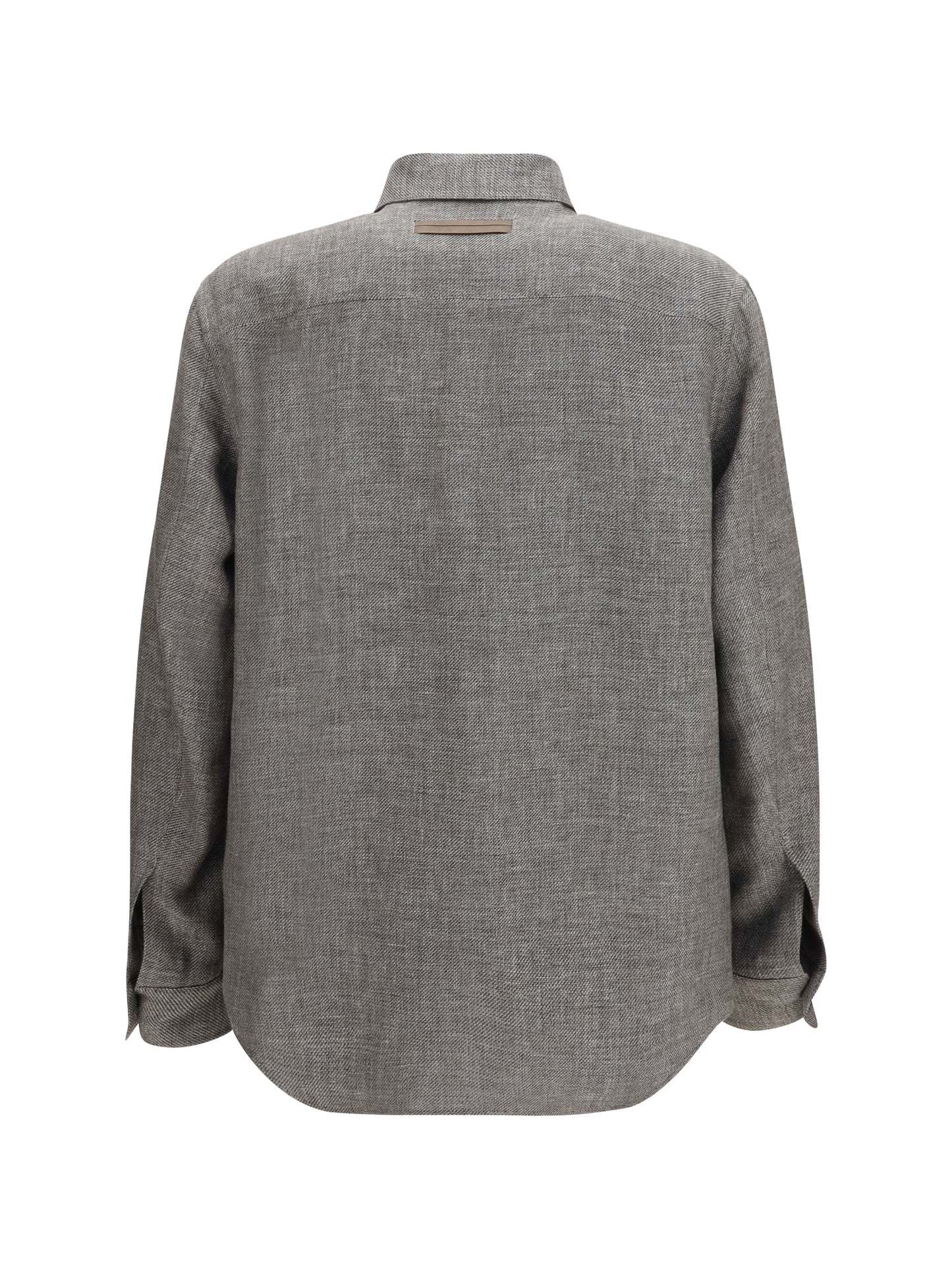 Overshirt Cashmere Linen & Silk Grey
