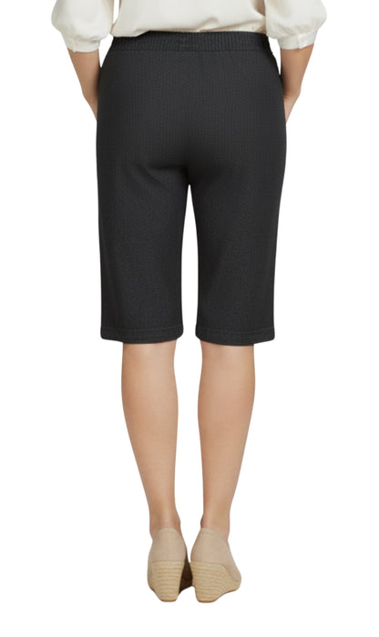 Women's Easy Pull on Bermuda Shorts in Denim and Twill