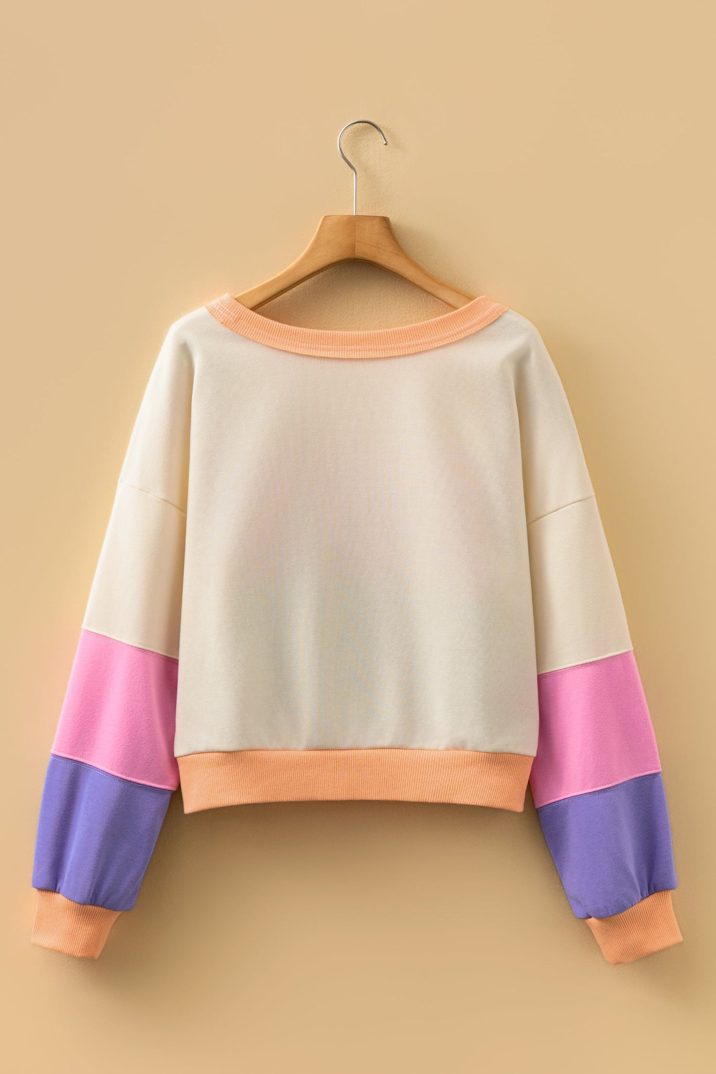 Threaded Pear Emerie Drop Shoulder Cropped Sweatshirt