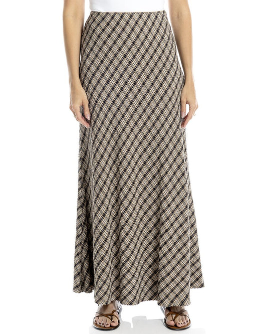 TAUPE/BLACK/SKY BLUE PLAID-011-