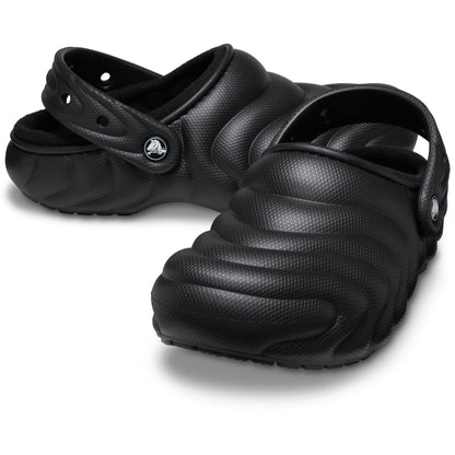 Crocs Men's Lined Overpuff Clogs Black