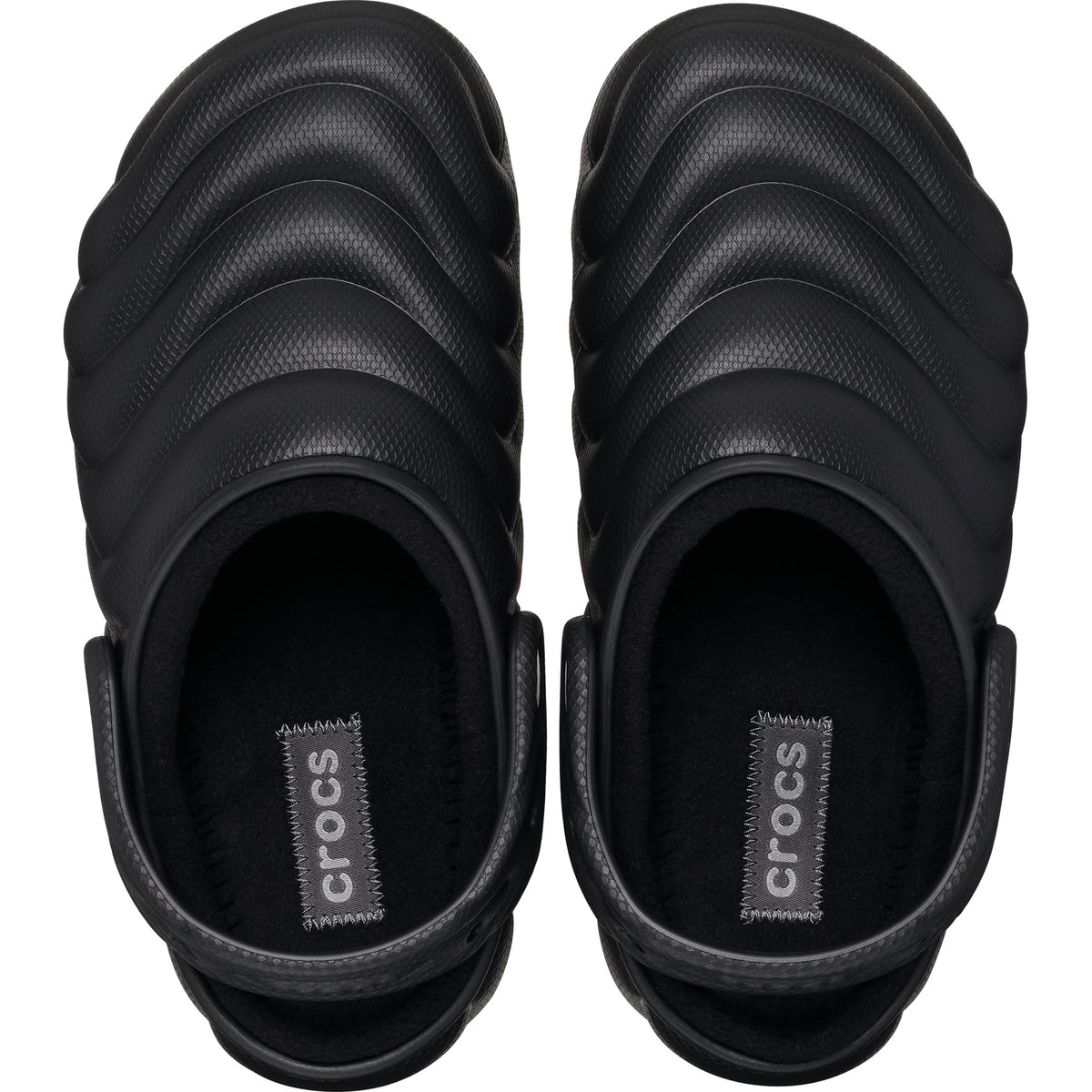 Crocs Men's Lined Overpuff Clogs Black