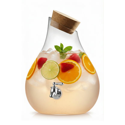 Jay Companies 2.5-Gallon Beverage Dispenser With Cork Lid