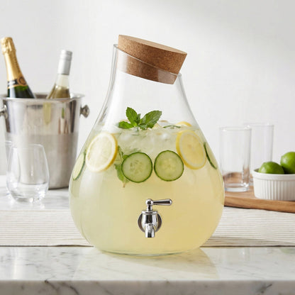 Jay Companies 2.5-Gallon Beverage Dispenser With Cork Lid