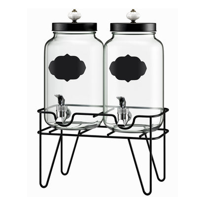 Jay Companies Manchester Set Of 2 Beverage Dispensers 3.1 L Each