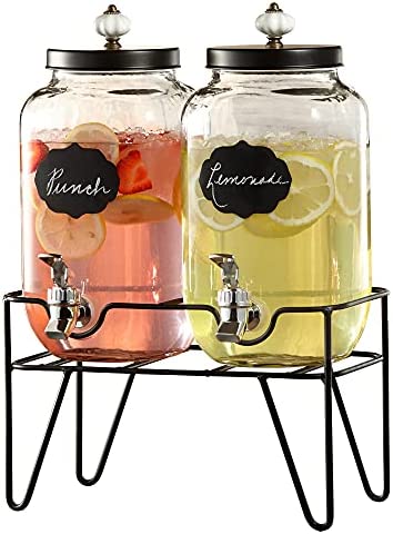 Jay Companies Manchester Set Of 2 Beverage Dispensers 3.1 L Each