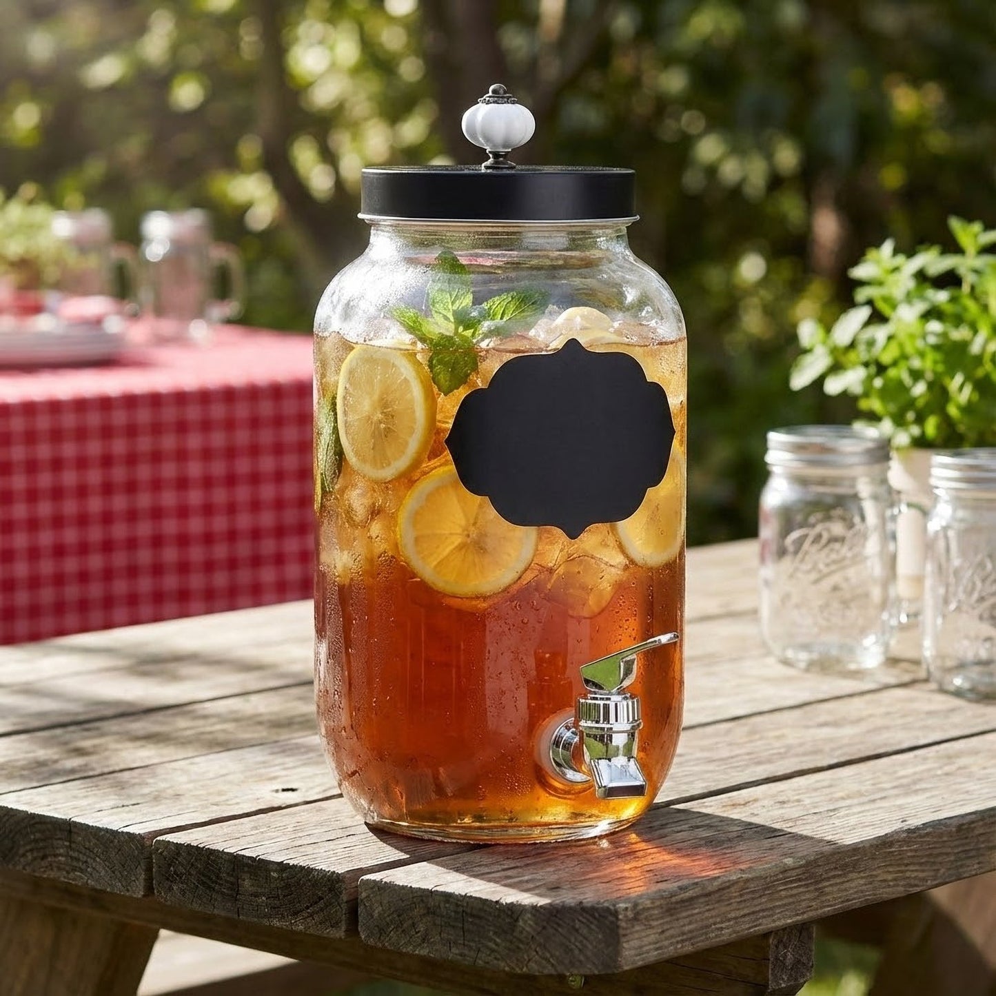 Jay Companies Manchester Glass Beverage Dispenser 1 Gal