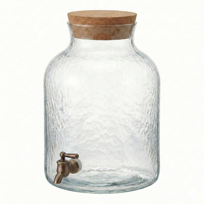 Jay Companies Hammered Glass Beverage Dispenser 2.7Gal