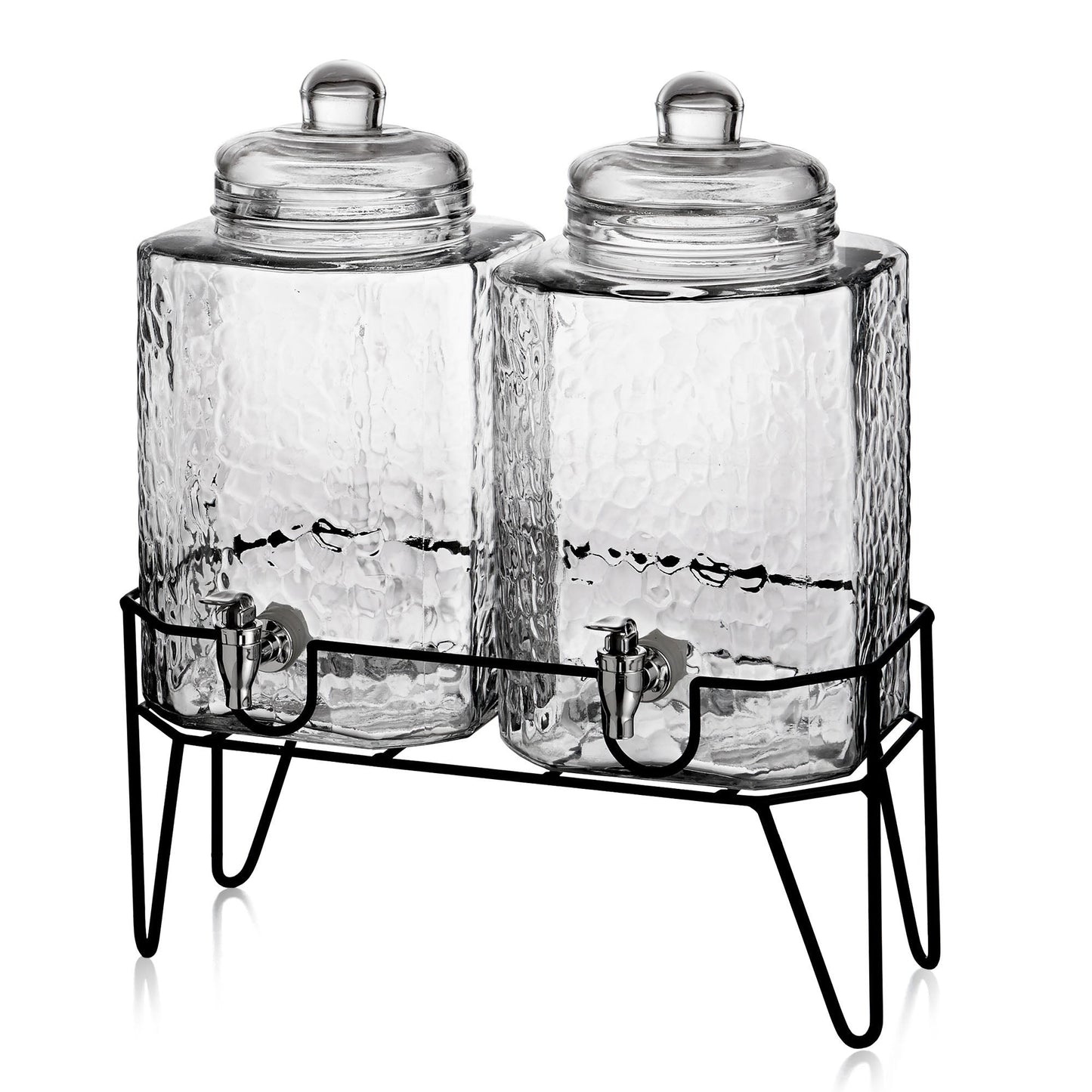 Jay Companies Hamburg Set Of 2 Beverage Dispensers With Stand 1.5 Gal Each