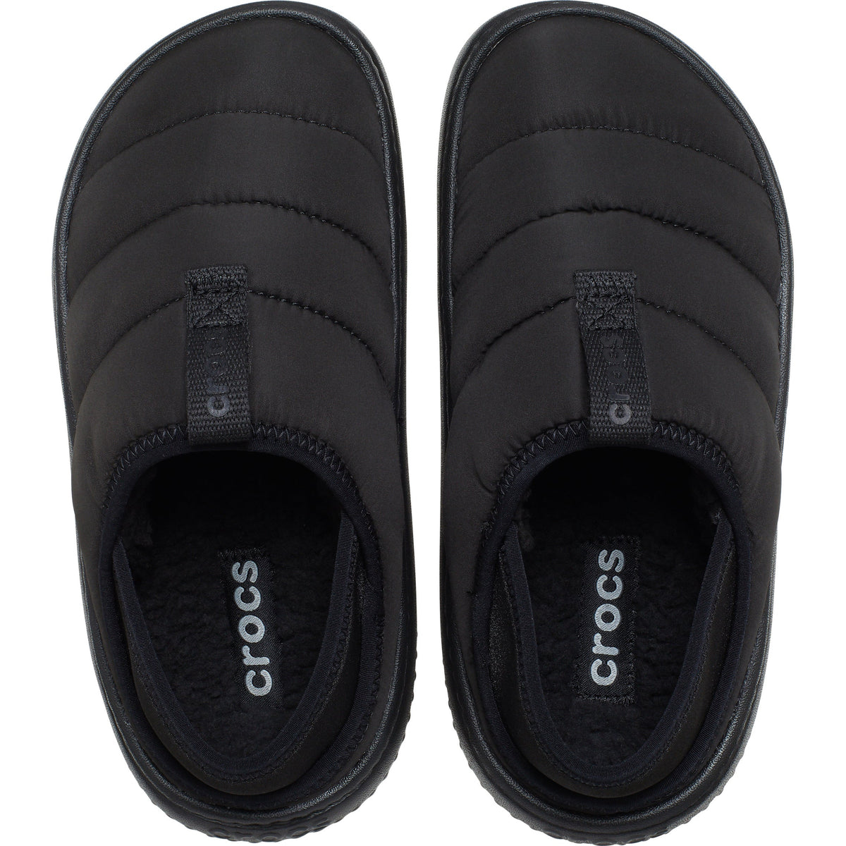 Crocs Grade School Classic Puff Moc Black