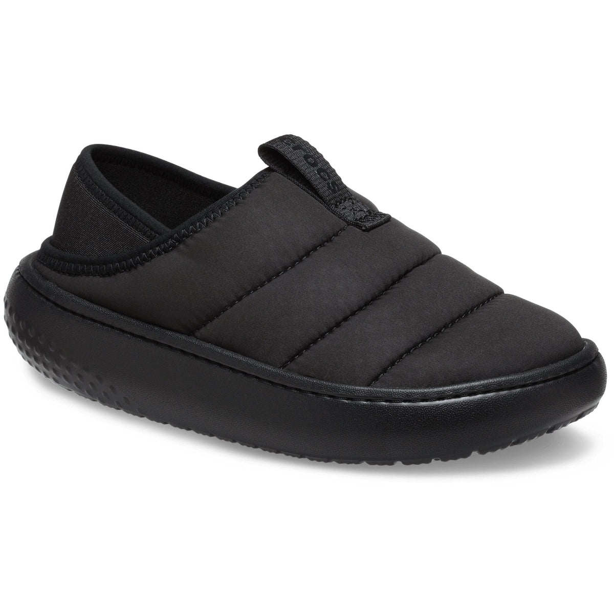 Crocs Grade School Classic Puff Moc Black