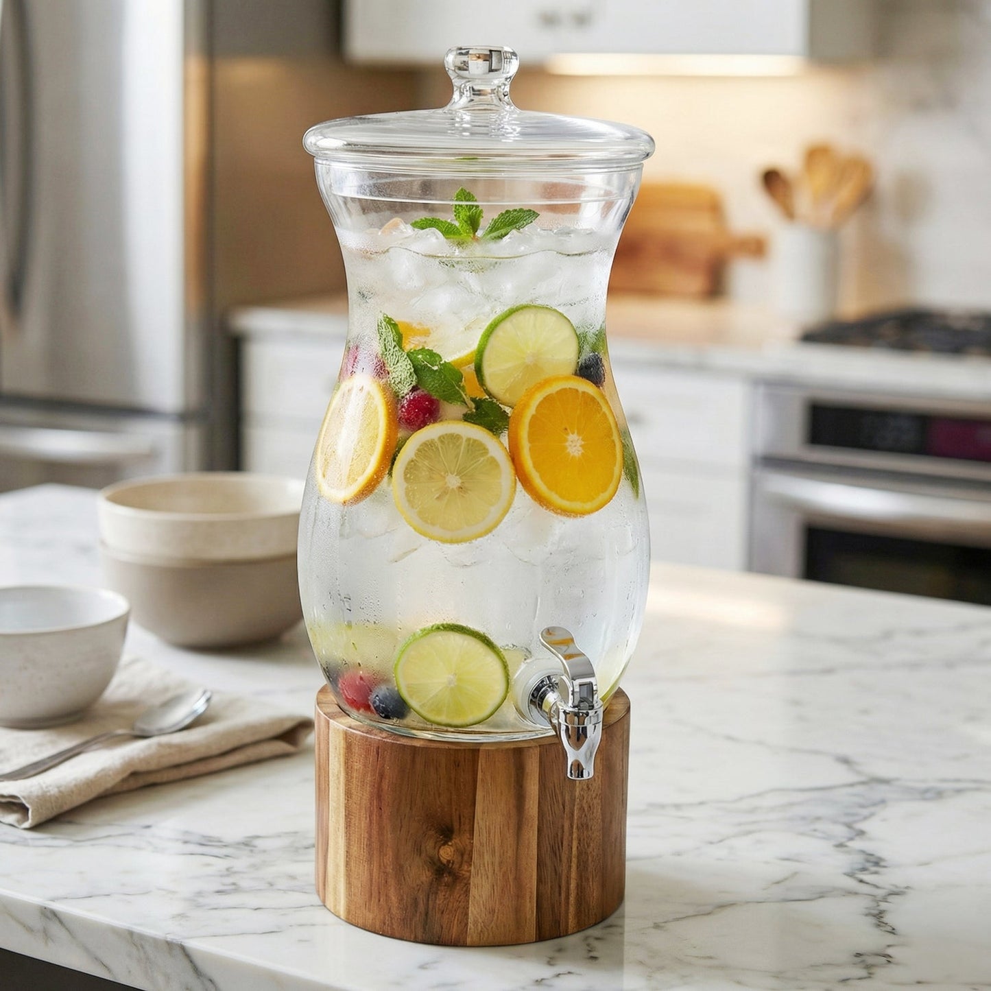 Jay Companies Glass Beverage Dispenser 206.25Oz