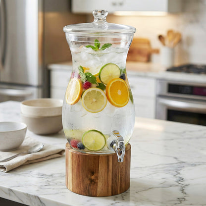 Jay Companies Glass Beverage Dispenser 206.25Oz