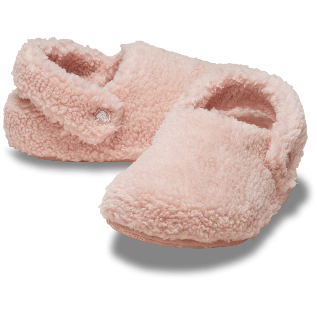 Crocs Grade School Classic Cozy Clogs Pink Clay