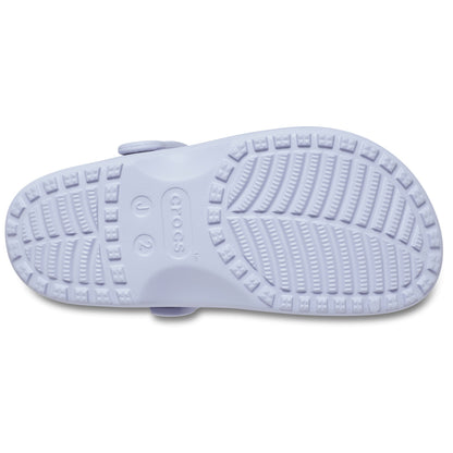Crocs Grade School Floral Cutout Clogs Purple