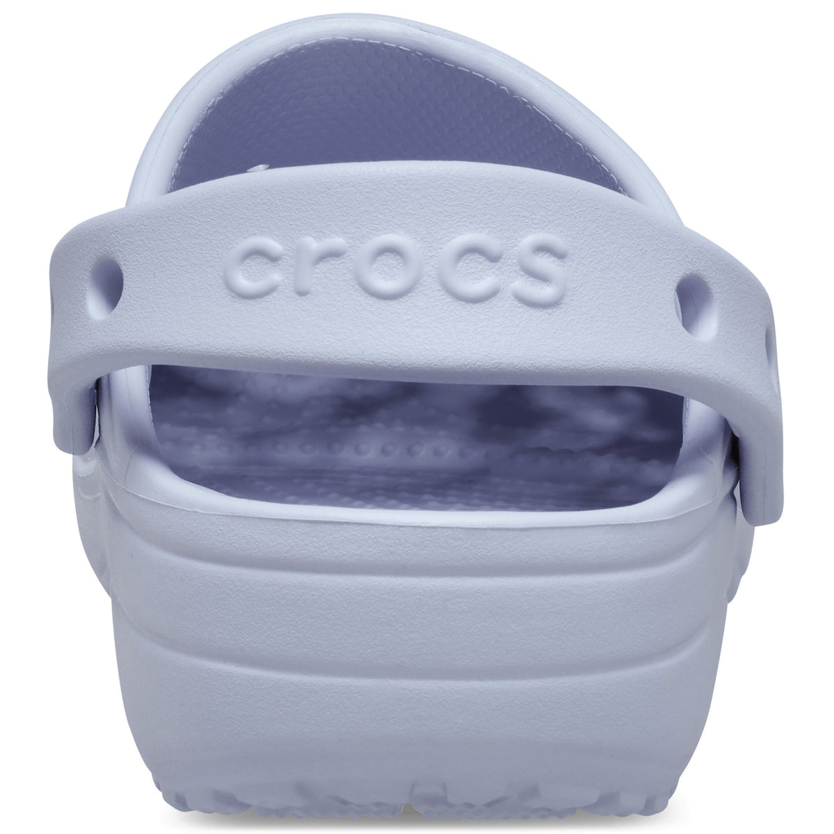 Crocs Grade School Floral Cutout Clogs Purple