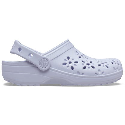 Crocs Toddlers Floral Cutout Clogs Purple