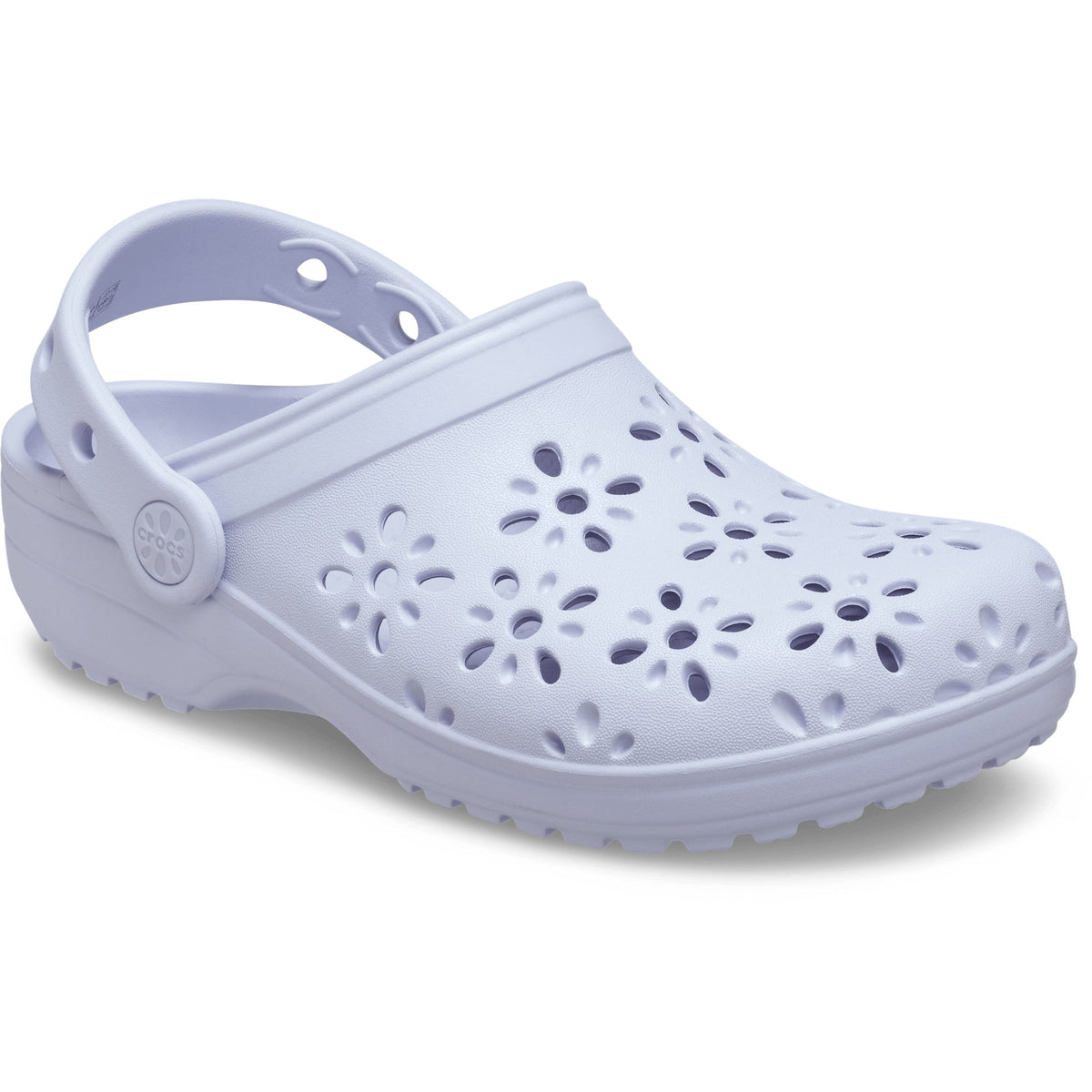Crocs Toddlers Floral Cutout Clogs Purple