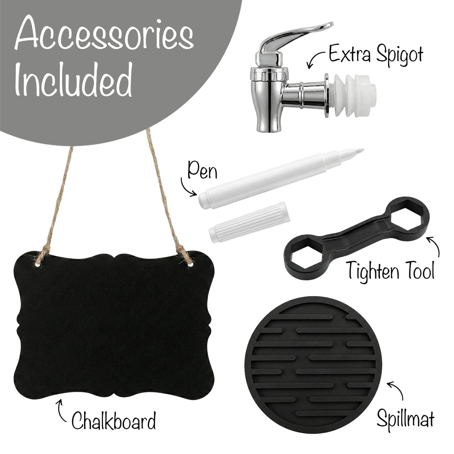 Jay Companies Dispenser With Metal Stand 2.5 Gal