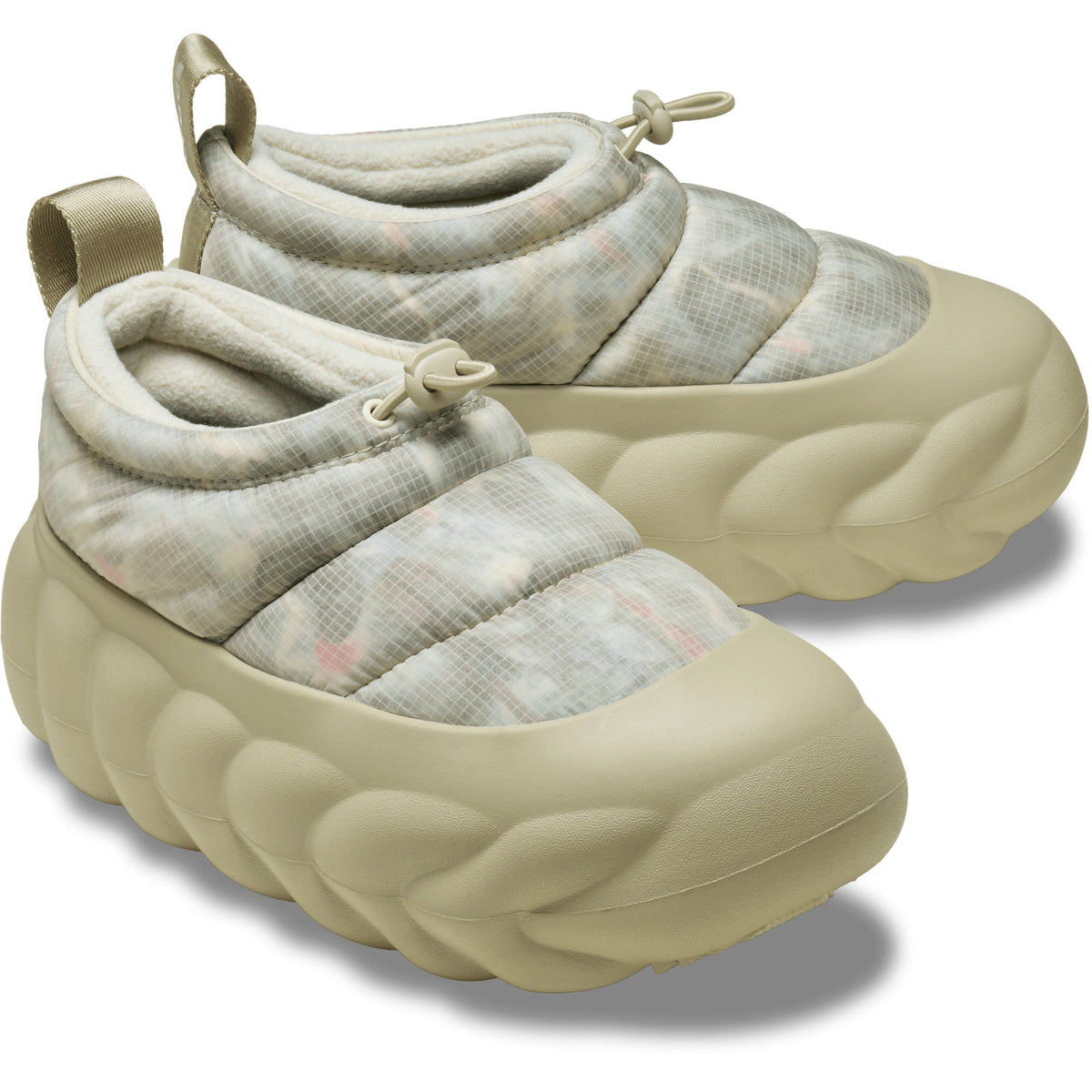 Crocs Men's Overpuff Translucent Ripstop Shorty White