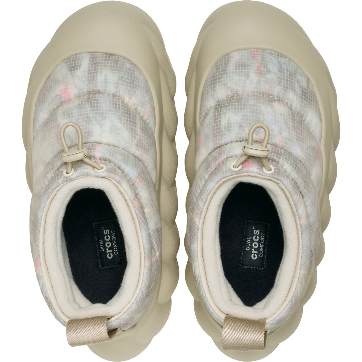 Crocs Men's Overpuff Translucent Ripstop Shorty White