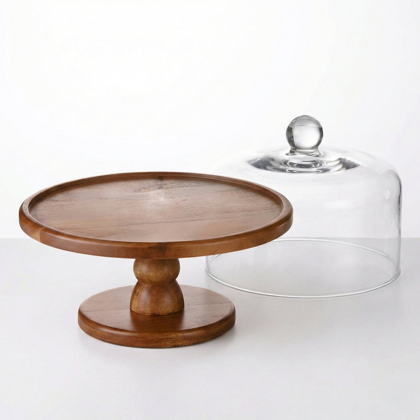 Jay Companies Madera Pedestal Cake Plate 9"D