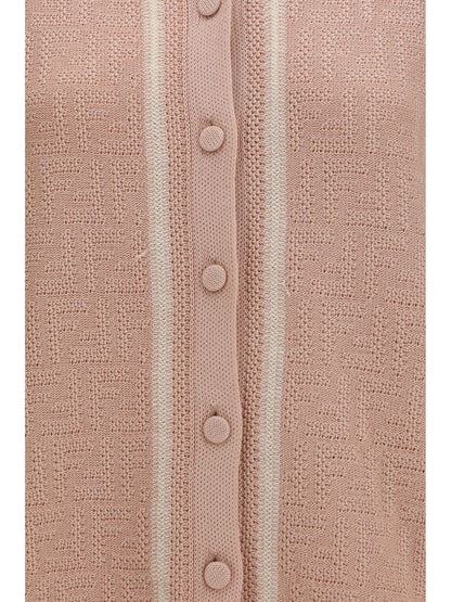 Crochet Shirt FF All-Over Pink
