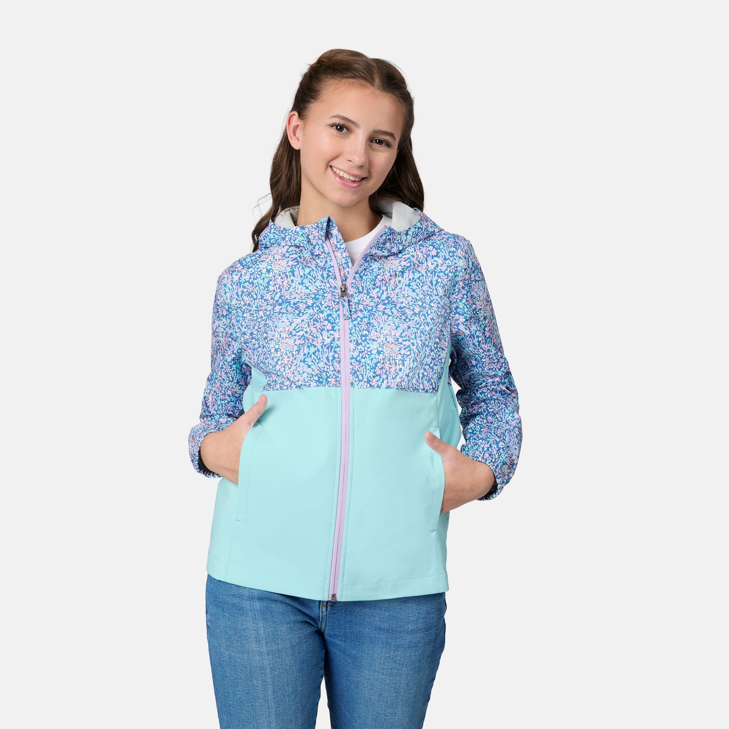 Girls' Hydro Lite Playful X2O Rain Jacket