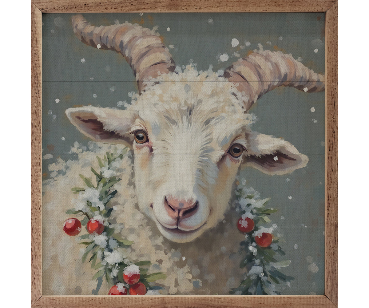 Kendrick Home White Goat Berry Wreath