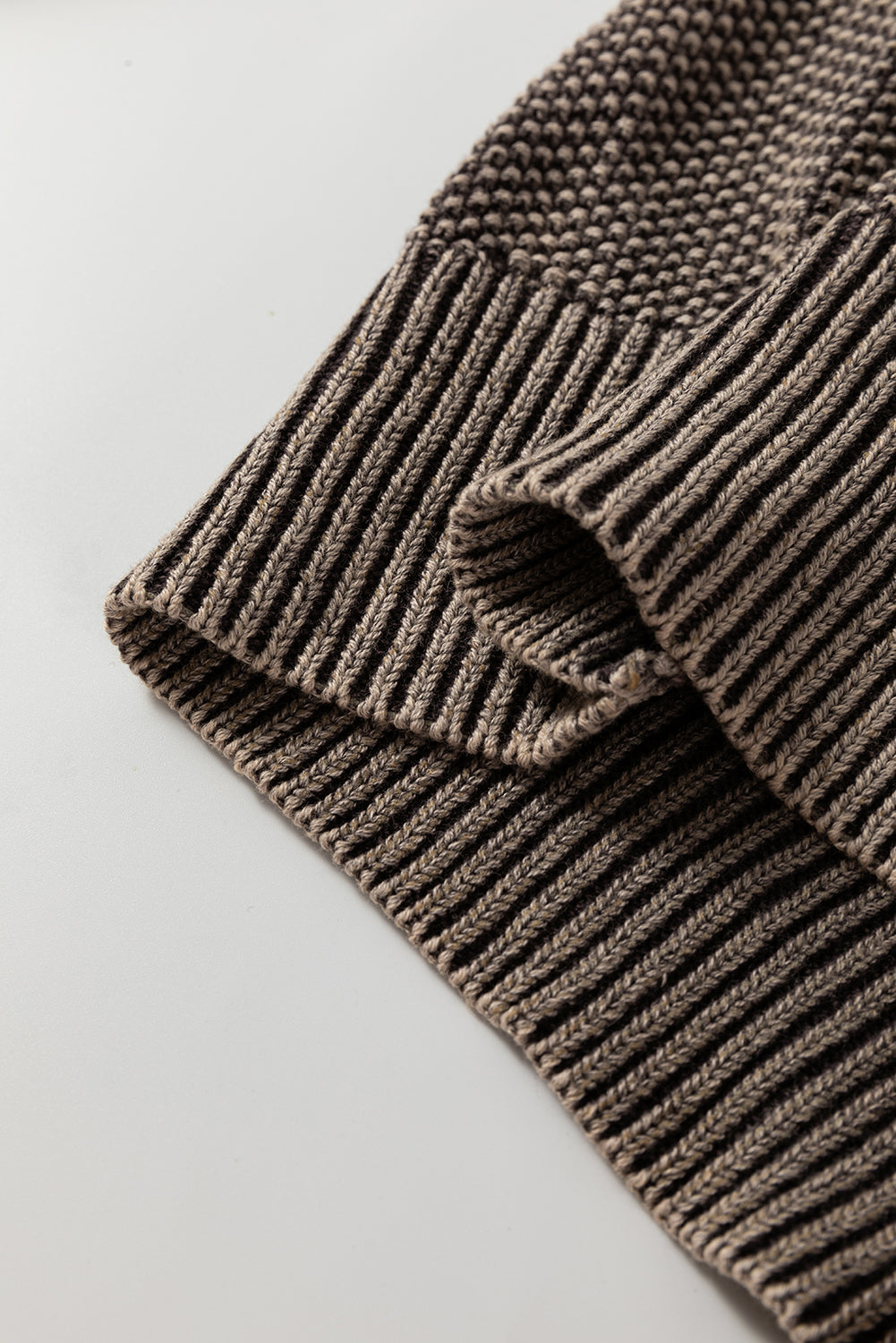 Threaded Pear Aria Knit Sleeve Casual Sweater
