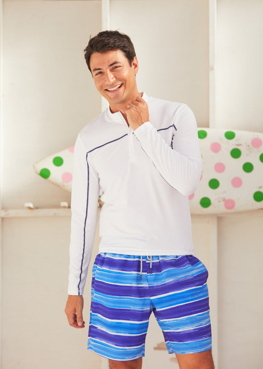 Men's San Sebastian Stripe Swim Trunk