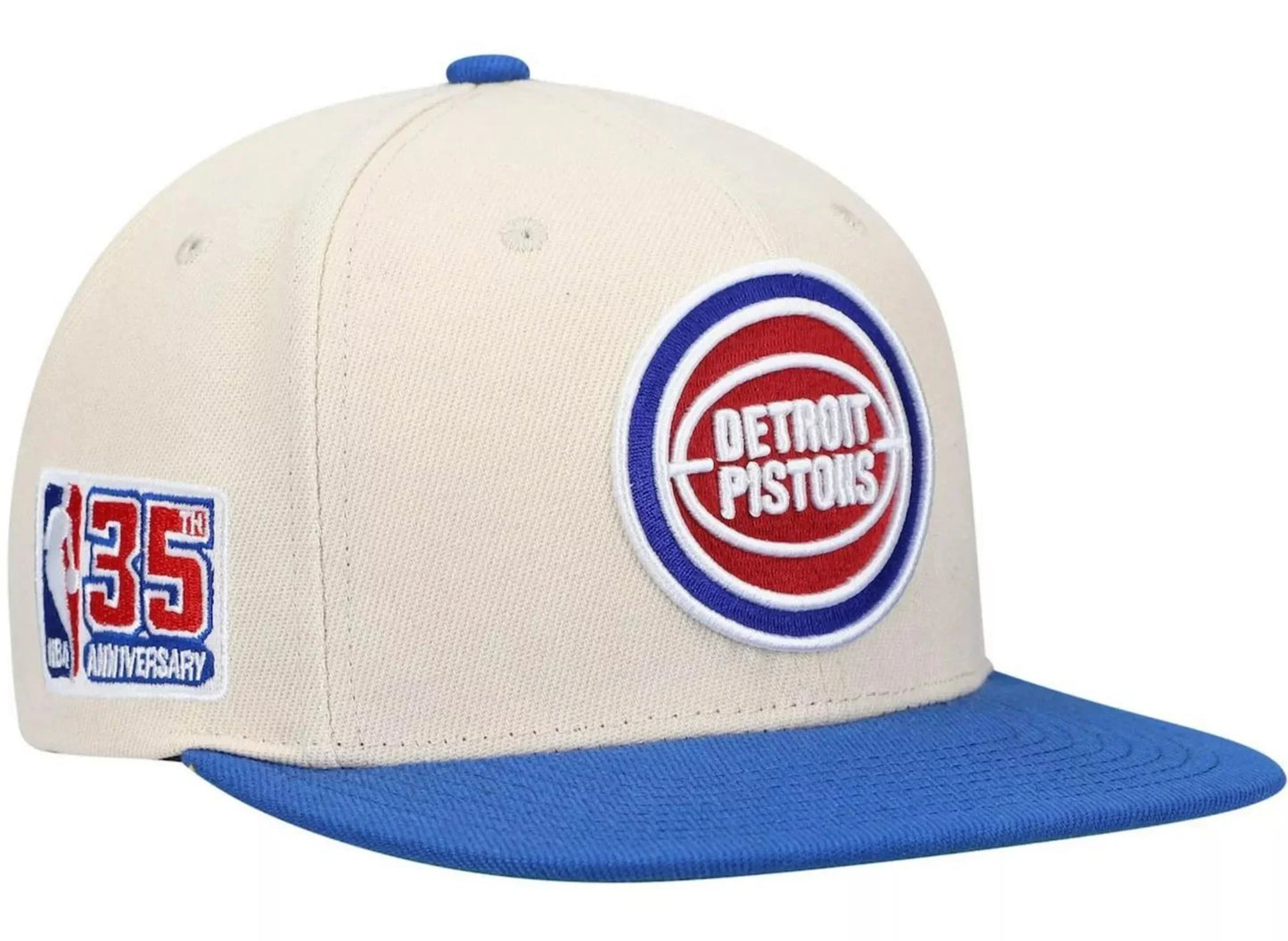 Men's Mitchell & Ness NBA 35Th Side Snapback Hwc Pistons