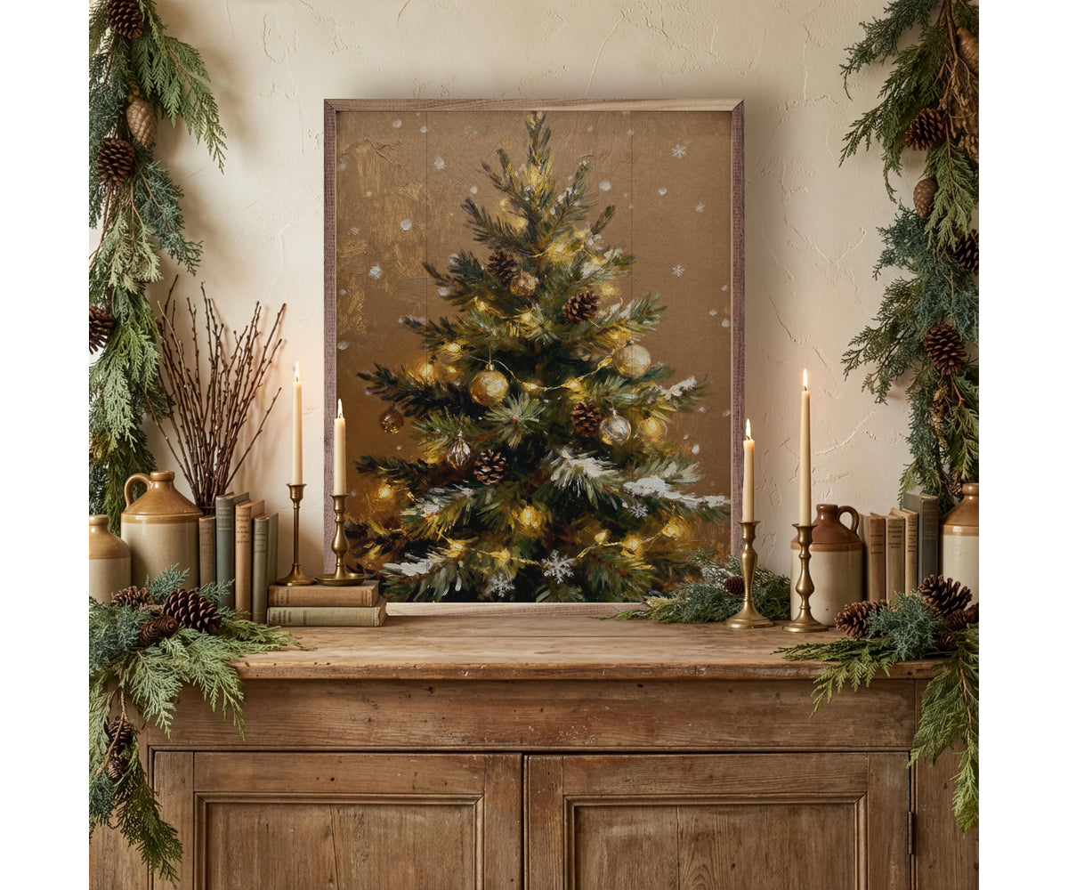 Kendrick Home Christmas Tree Brown