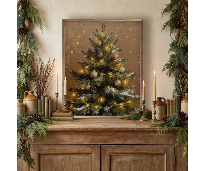 Kendrick Home Christmas Tree Brown