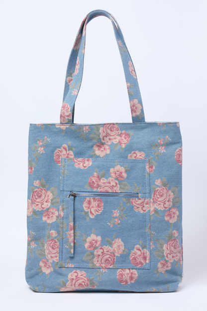 Kian Denim Rose Tote