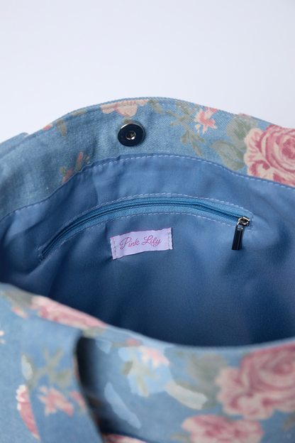 Kian Denim Rose Tote