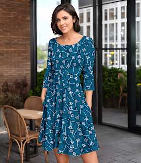 Blue and Black-