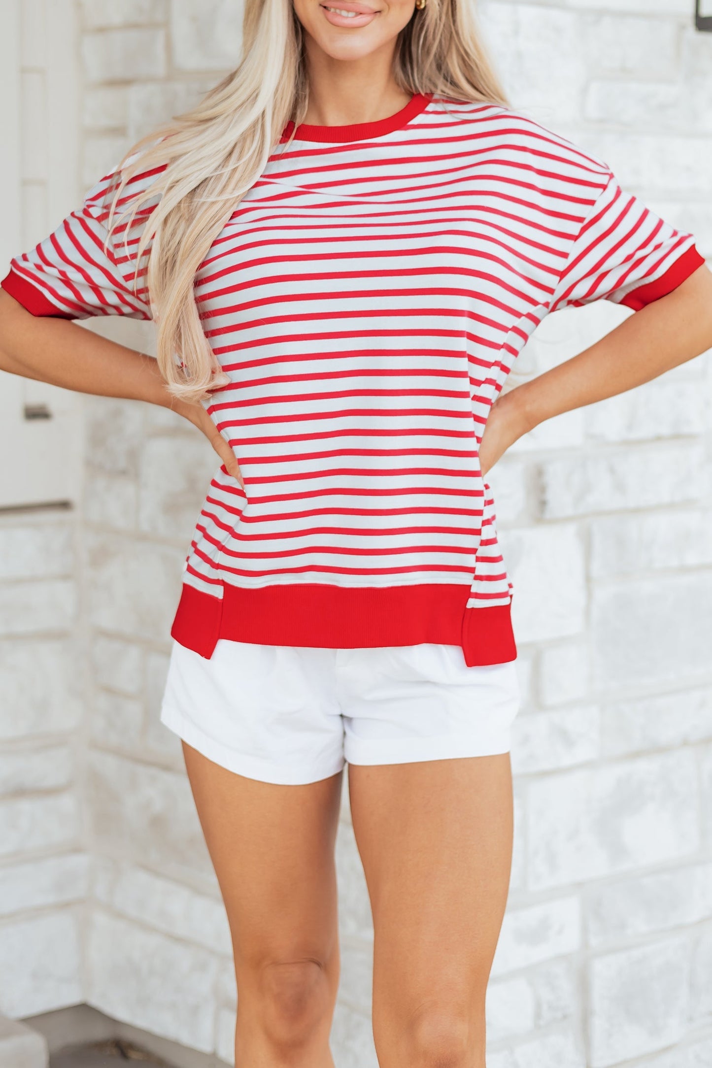 Threaded Pear Emery Half Sleeve T Shirt